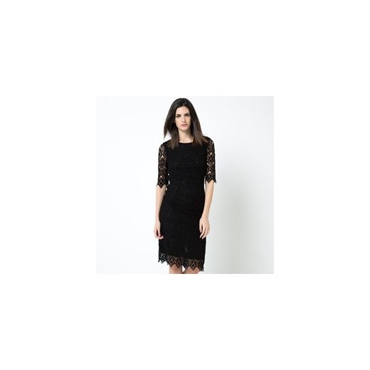 sukienka z gipiury, 100% bawełny la-redoute-pl czarny bawełna