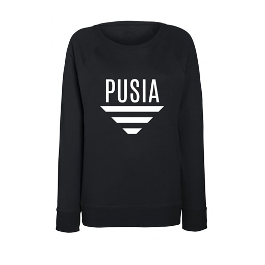 Bluza CZARNA "PUSIA" time-for-fashion czarny jesień