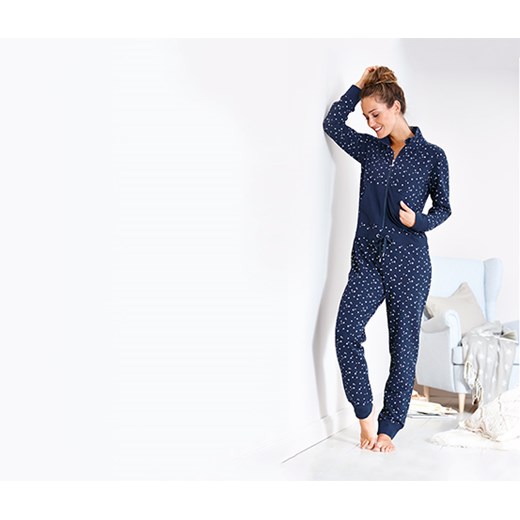 Damski kombinezon tchibo granatowy bawełna