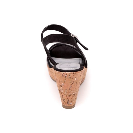 Sandały Marco Tozzi 28018-34 black aligoo pomaranczowy klamry
