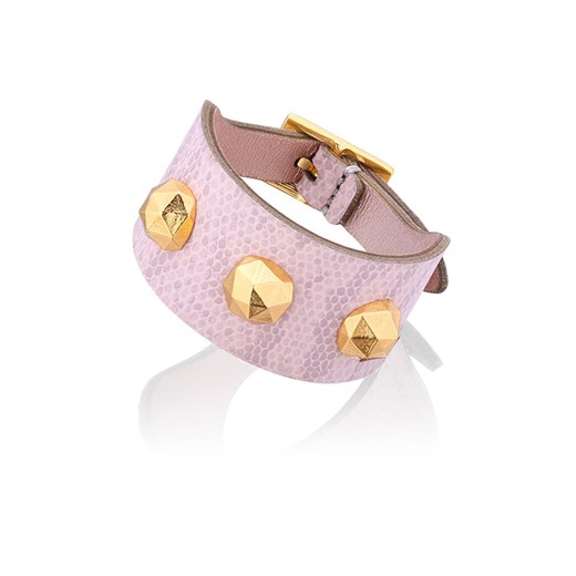 Bransoleta Geometric Octagon Baby Pink Bracelet showroom-pl szary abstrakcyjne wzory