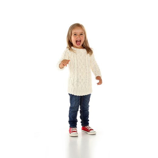 Sweter Unisex Ivory kids-showroom-pl bezowy bawełna