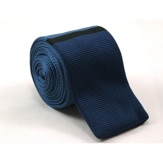 Dziergany krawat typu knit - Chattier KRCH0791 jegoszafa-pl czarny casual