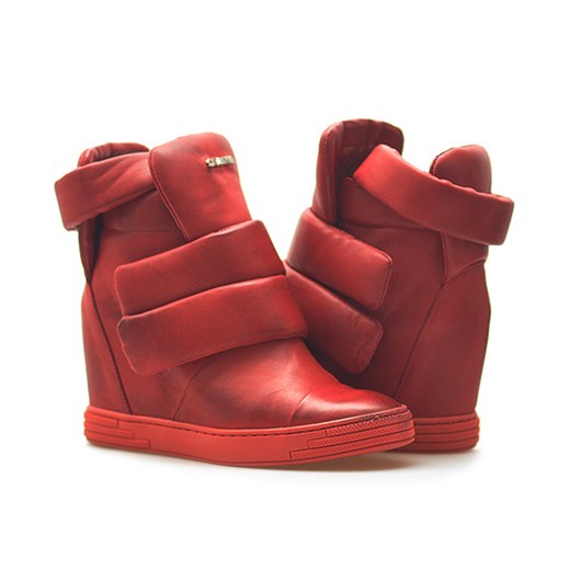 Sneakersy Carinii B3493-045 Czerwone lico arturo-obuwie czerwony jesień