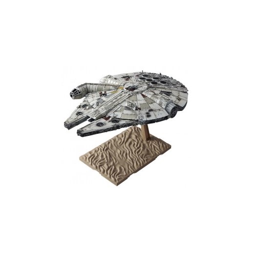 Bandai Star Wars Millennium Falcon (Awakening of Force) 1/144 Scale Plastic Model Kit japanstore brazowy rockowy
