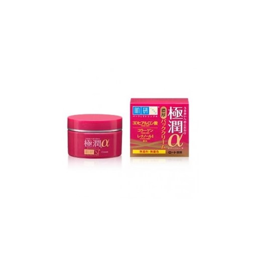 Azjatyckie kosmetyki Hada Labo Gokujyun 3D Alpha Super Hyaluronic Acid Collagen Retinol Cream japanstore rozowy damskie