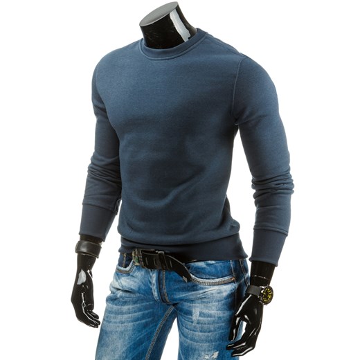 Bluza męska granatowa (bx1668) dstreet szary młodzieżowy