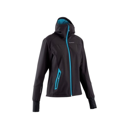 Softshell turystyczny damski Bionnassay 500 decathlon czarny jesień