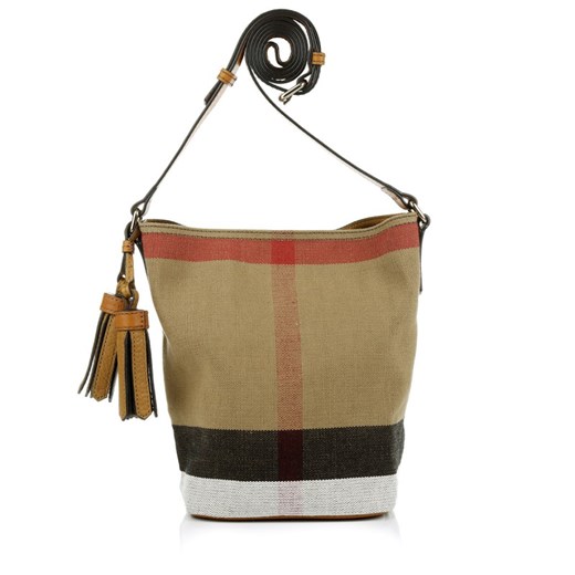 "Mini Susanna Canvas Check Saddle Brown torebki beżowy" fashionette zielony casual