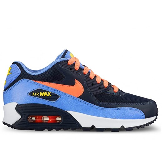 Buty Nike Air Max 90 Mesh (gs) niebieskie 724855-408