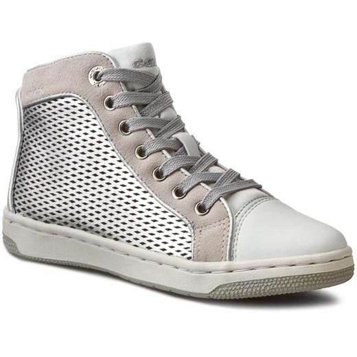 Sneakersy GEOX - J Creamy E J62L5E 0AJ22 C1007  Silver eobuwie-pl szary jesień