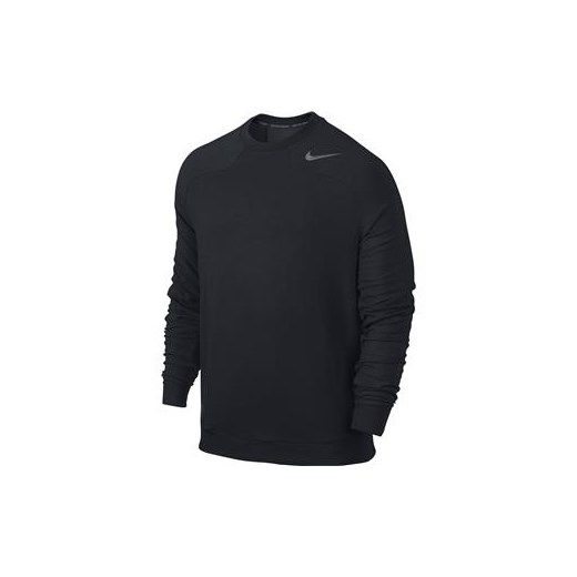 Koszulka z długim rękawem DRI-FIT TOUCH FLEECE CREW perfektsport czarny T-shirty męskie z długim rękawem