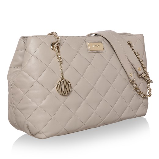 "Gansevoort Travel Bag Quilted Nappa Cement torebki beżowy" fashionette szary abstrakcyjne wzory