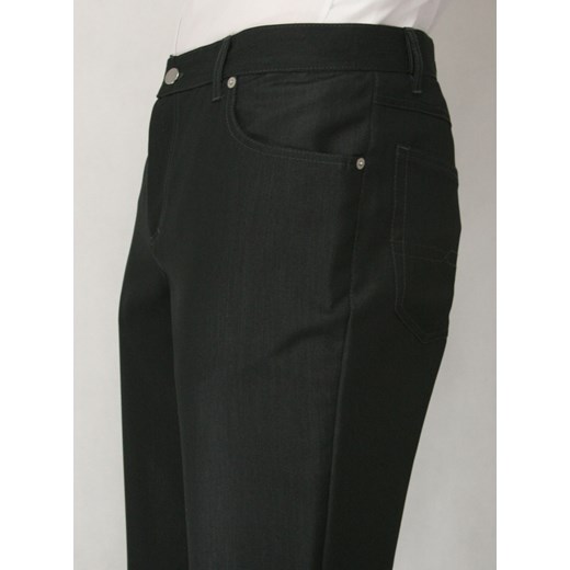 Eleganckie spodnie garniturowe SPCSNO3812 jegoszafa-pl czarny Spodnie wizytowe męskie