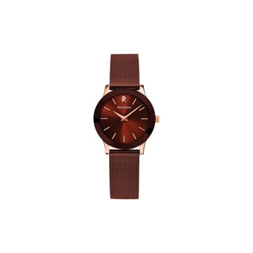 Zegarek damski Pierre Lannier - 050J948 - GWARANCJA ORYGINALNOŚCI - DOSTAWA DHL GRATIS - GRAWER - RATY 0% swiss brazowy klasyczny