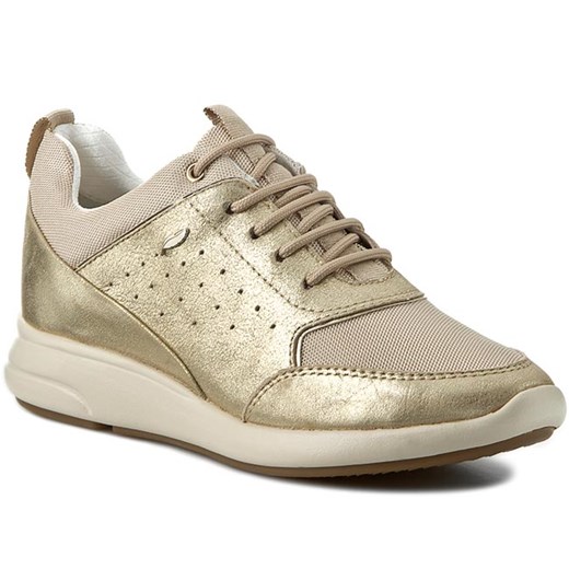 Sneakersy GEOX - D Ophira B D621CB 0KY14 C2LH6  Lt Gold/Lt Taupe eobuwie-pl bezowy Buty sportowe casual