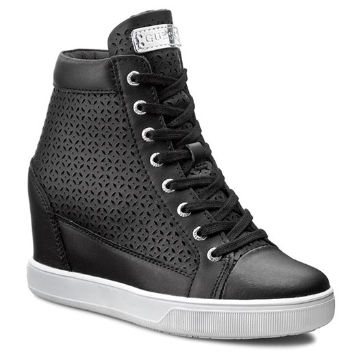 Sneakersy GUESS - Furr2 FLFUR2 LEA12 BLACK eobuwie-pl szary jesień