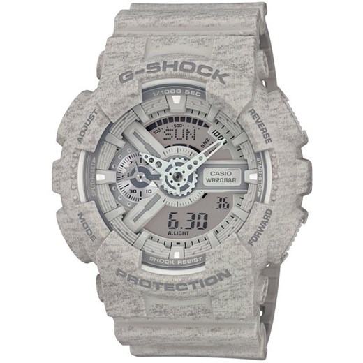 ZEGAREK CASIO G-SHOCK GA-110HT-8AER - 3 LATA GWARANCJI, WYSYŁKA GRATIS! Wieloletnie doświadczenie, tysiące pozytywnych komentarzy, Salon w centrum Krakowa! happytime-com-pl szary paski