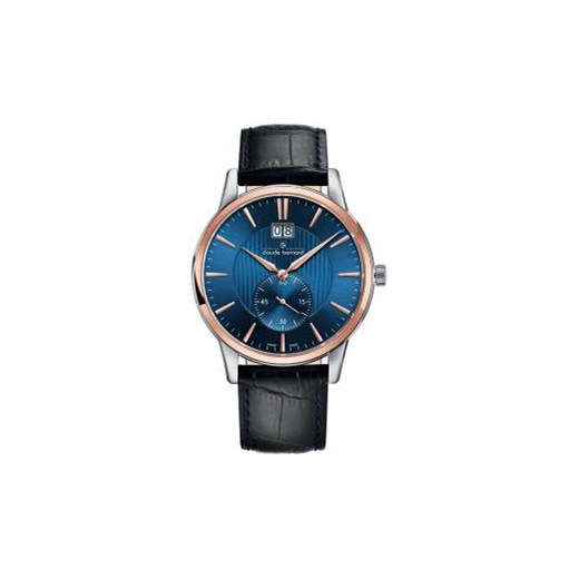 Zegarek męski Claude Bernard - 64005 357R BUIR - GWARANCJA ORYGINALNOŚCI - DOSTAWA DHL GRATIS - GRAWER - RATY 0% swiss niebieski klasyczny