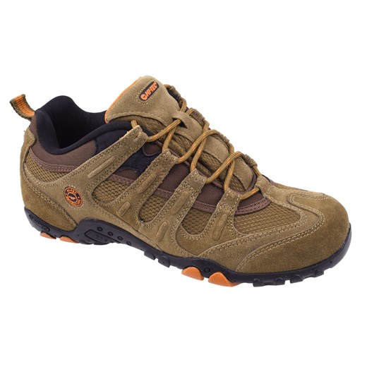 MĘSKIE BUTY OUTDOOROWE QUADRA CLASSIC BROWN/ORANGE 98612 HI-TEC, Rozmiar - 43, Kolor - Smoke Brown/Orange, Płeć - MEN sklepmartes-pl brazowy sznurowane