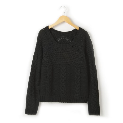 Sweter 10–16 lat la-redoute-pl czarny rękawy