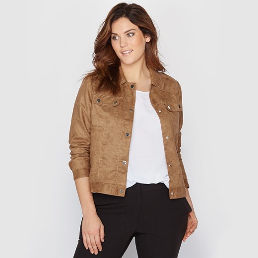 Bluza zamszowa la-redoute-pl brazowy