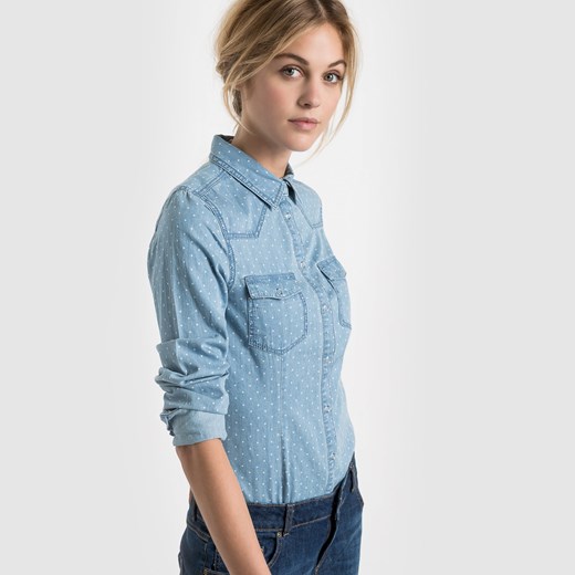 Koszula jeansowa la-redoute-pl niebieski 