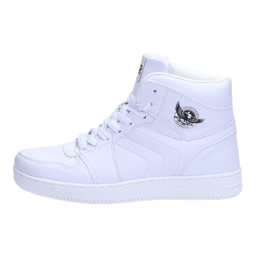 Białe buty damskie sportowe BADOXX 7083 suzana-pl fioletowy płaska podeszwa