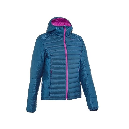 Kurtka puchowa X-light damska decathlon niebieski zima