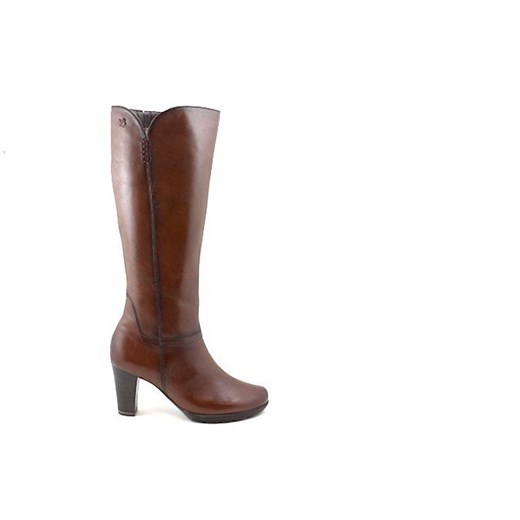 BUTY DAMSKIE KOZAKI BRĄZOWE CAPRICE 25528 SKÓRA NATURALNA sohobuty-pl szary Kozaki damskie na obcasie
