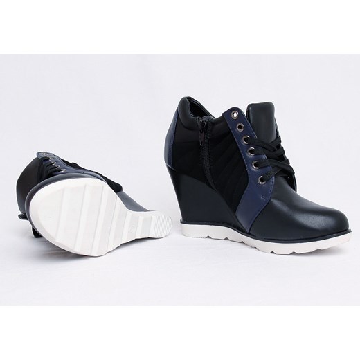 Trampki sneakersy Vices /G4-2 Q137 Sx532/ Czarne pantofelek24 bialy młodzieżowy