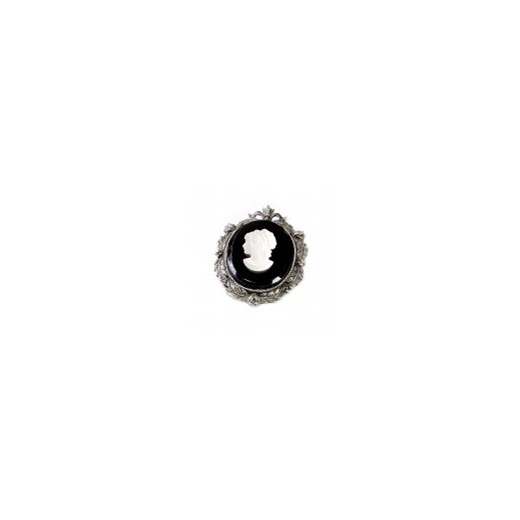 Broszka Kamea kiara-sztuczna-bizuteria-jablonex czarny metal