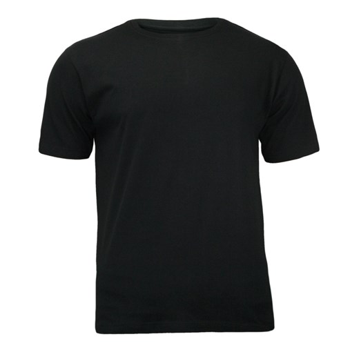Czarny t-shirt męski TSBSTR0001CZAR jegoszafa-pl czarny bawełna
