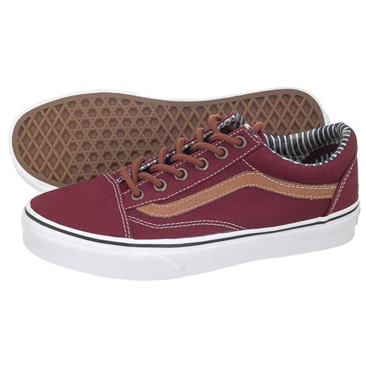 Trampki Vans Old Skool (CL) Port Royale/Stripe Denim V3Z6IA6 (VA92-a) butsklep-pl brazowy lato