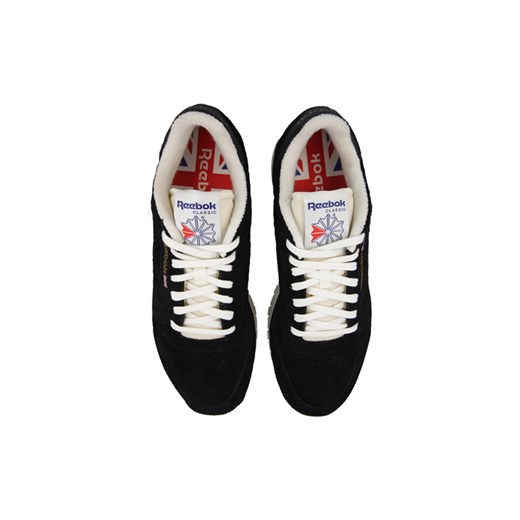 Buty męskie sneakersy Reebok Classic Leather UJ V67817 sneakerstudio-pl czarny zamsz