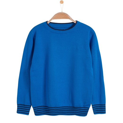 Sweter dla chłopca endo niebieski bawełna