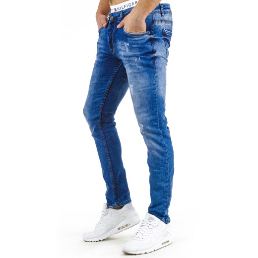 Spodnie jeansowe męskie (ux0589) niebieski  S30 DSTREET
