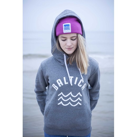 Bluza z kapturem Basic Baltica niebieski L showroom.pl