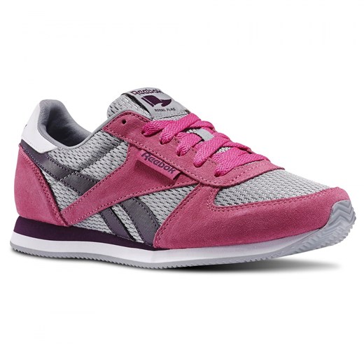 DAMSKIE BUTY REEBOK ROYAL CLJOGGER V62355 REEBOK, Kolor - Flt Grey/Chrgd Pink/Ryl Orchid/White/Coll Ryl, Rozmiar - 35,5, Płeć - WOMEN Reebok fioletowy 40,5 sklepmartes.pl