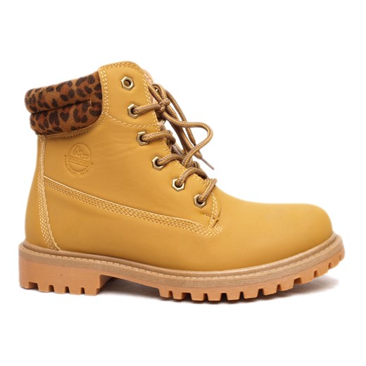 Botki camel timberlandy panterka zolty Balada 39 okazja Style4You