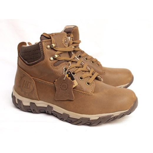 Buty Męskie Zimowe HD Boom Brąz Heavy Duty brazowy 41 Style4You