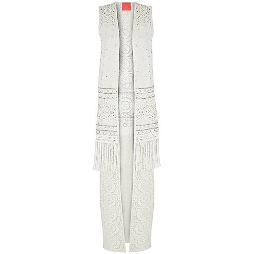 RI Resort white embroidered cover-up 
