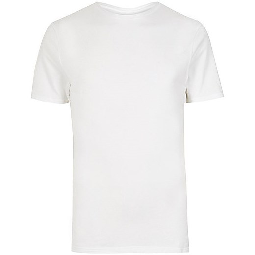 White muscle fit t-shirt   River Island  