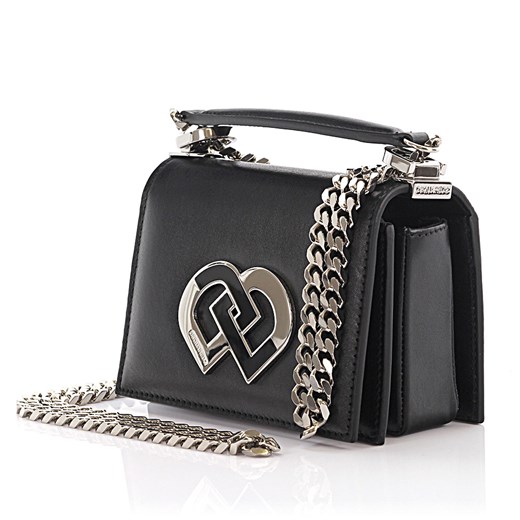 Dsquared Kobiety Skórzana torebka na ramię DD Small czarna Dsquared2 Budapester.com