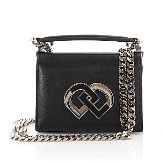 Dsquared Kobiety Skórzana torebka na ramię DD Small czarna Dsquared2 Budapester.com
