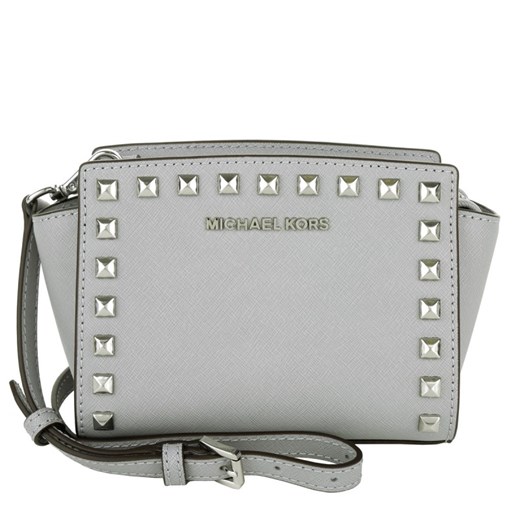 "MICHAEL Michael Kors Selma Stud Mini Messenger Dove torebki szary" szary Michael Kors Fashionette