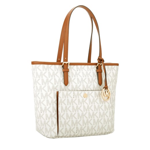 "MICHAEL Michael Kors Jet Set Item MD TZ Snap Pocket Tote Vanilla torebki beżowy" Michael Kors bezowy  Fashionette
