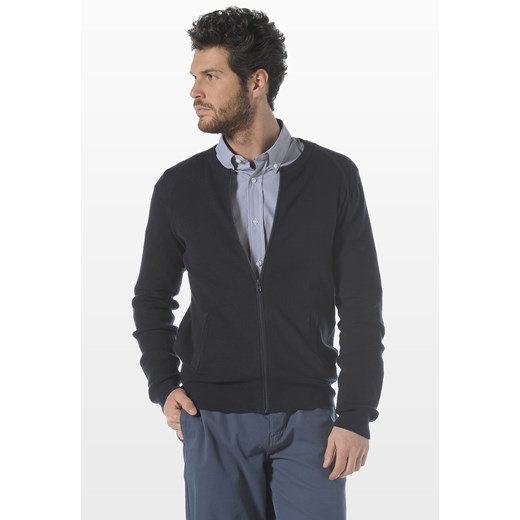 CARDIGAN PUNTO WAFFL szary Stefanel M 