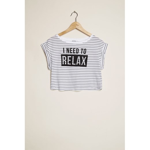 striped t-shirt with writing Terranova  L 