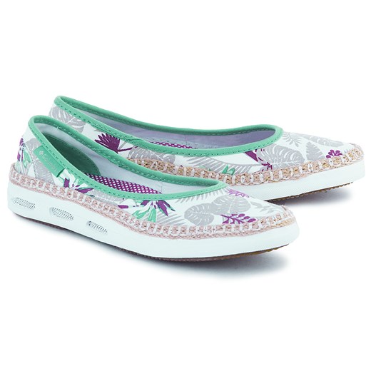 COLUMBIA Vulc N Vent Bettie - Wielokolorowe Canvasowe Baleriny Damskie - BL 2689-100 Columbia turkusowy 41 MIVO